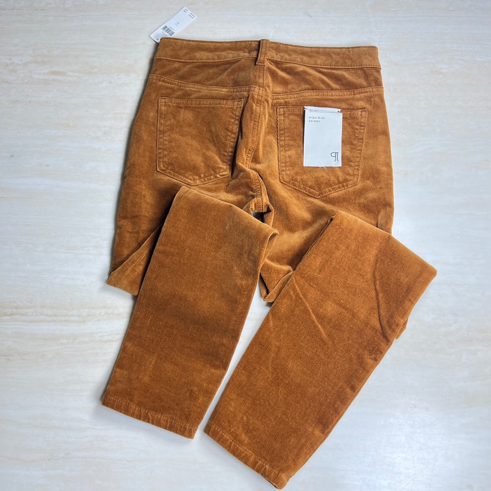 Anthropologie Pilcro High-Rise Skinny Corduroy Pants Cedar Gold Size 26 NWT - Picture 4 of 14